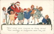 Cartão postal antigo de Papai Noel com crianças, saudação de Natal crianças, usado comprar usado Cartão postal antigo de Papai Noel com crianças, saudação de Natal crianças, usado comprar usado  Enviando para Brazil