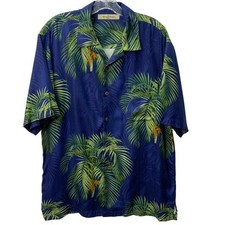 Usado, Tommy Bahama Mens Medium 100% Silk Tropical Palm Leaf Blue Green Button Up Shirt comprar usado Usado, Tommy Bahama Mens Medium 100% Silk Tropical Palm Leaf Blue Green Button Up Shirt comprar usado  Enviando para Brazil