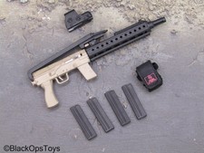 Brinquedo escala 1/6 Shock Worker HanMeiMei - Submetralhadora 9mm com estoque dobrável comprar usado  Enviando para Brazil