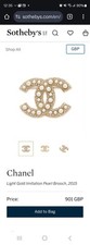 Chanellight gold imitation for sale  LONDON