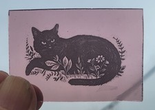 Stained glass cat for sale  BATTLE