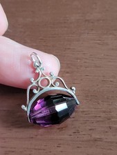 Antique silver amethyst for sale  HIGH WYCOMBE