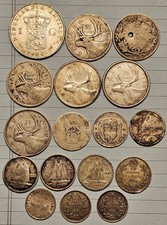 Lote de moedas de prata estrangeira - Holanda Canadá Grã-Bretanha - 17 moedas comprar usado Lote de moedas de prata estrangeira - Holanda Canadá Grã-Bretanha - 17 moedas comprar usado  Enviando para Brazil