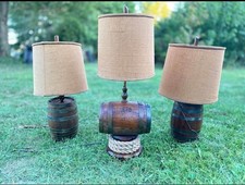 Whiskey barrel lamp for sale  Tarrs