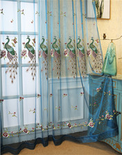 Peacock embroidered sheer d'occasion  Expédié en Belgium
