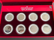 Conjunto de 8 peças - 2022 Qatar 1 Riyal - Moeda de cobre e níquel da Copa do Mundo FIFA comprar usado  Enviando para Brazil