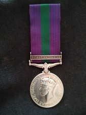 General service medal for sale  HARTLEPOOL