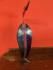 Scultura pinguino vetro usato  Caserta