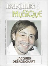 Paroles musique jacques d'occasion Paroles musique jacques d'occasion  Vélizy-Villacoublay