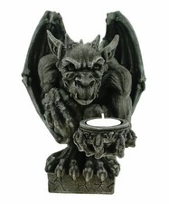 Teelichthalter gargoyle figur gebraucht kaufen  Hanau