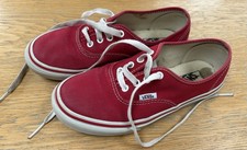Red vans trainers for sale  EXMOUTH