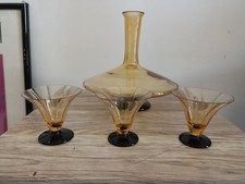 Decanter bicchierini vetro usato  Italia