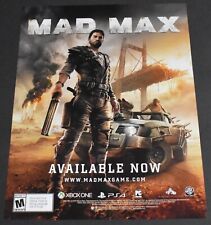 2015 Impressão Ad Mad Max XBOX ONE PS4 WB Jogos Arte de Videogame Madura, usado comprar usado  Enviando para Brazil