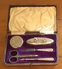 Conjunto de penteadeira Birmingham Hallmarked prata 5 peças art déco manicure comprar usado  Enviando para Brazil
