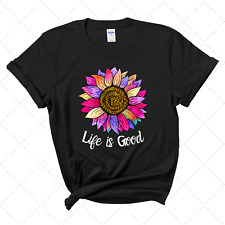 A VIDA É. CAMISETA FEMININA COLORIDA GIRASSOL BOA comprar usado  Enviando para Brazil