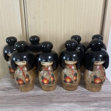 Famoso Conjunto de Bonecas Toyama Kokeshi - Camélia Fria 8P com Caixa, Usado, 20cm comprar usado  Enviando para Brazil