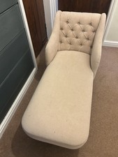 Chaise lounge cream for sale  HUNTINGDON
