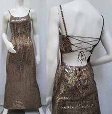 Novo com etiquetas Vintage CASSANDRA STONE Vestido Maxi Amarrar nas Costas - Tamanho M comprar usado  Enviando para Brazil