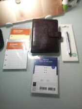Organizador/acessórios de couro RARO VINTAGE OMEGA Filofax bolso marrom FEITO À MÃO. comprar usado  Enviando para Brazil