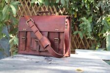 Bag leather vintage for sale  RUGBY