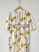 Vestido de algodão com estampa de bloco novo design, vestuário confortável feminino personalizável, comprar usado  Enviando para Brazil