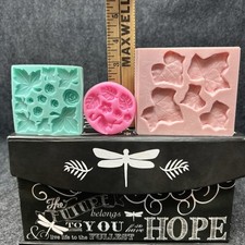 Moldes de silicone 3 peças folhas flores flamingo faça você mesmo artesanato resina saboneteira comprar usado  Enviando para Brazil