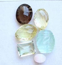 Lote de pedras preciosas semipreciosas corte facetado solto mistura de gemas sortidas naturais 40,40 quilates comprar usado  Enviando para Brazil