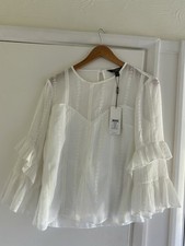 Lipsy white top for sale  STOWMARKET