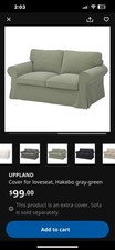 Ikea uppland slipcover for sale  Broken Arrow