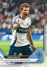 Używany, 2025 MLS Topps NOW Card # 81 Presale Thomas Muller 1st Goal Vancouver Whitecaps na sprzedaż  Wysyłka do Poland