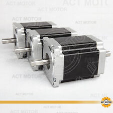 3PCS Nema34 34HS1456B Schrittmotor 1232oz-in,116mm,5.6A,Φ14,Dual Shaft Stepper  comprar usado  Enviando para Brazil