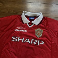 Camisa da Liga dos Campeões Umbro Manchester United 1999 comprar usado  Enviando para Brazil