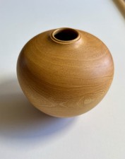 Vaso de madeira virado à mão urna artesão assinado Schwenbe / Schwenke bloco 4", sem costuras comprar usado  Enviando para Brazil