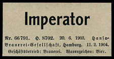 Anzeige 1904 anmeldung gebraucht kaufen  Hamburg