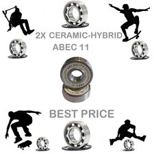 2 Precision 608 Abec 11 híbrido rolamento de cerâmica skate scooter de skate em linha 9 comprar usado  Enviando para Brazil