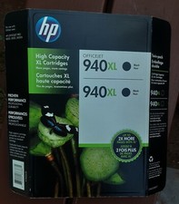 Pacote com 3 cartuchos de tinta preta tricolor HP 940XL CH633BN fabricante de equipamento original - Leia comprar usado  Enviando para Brazil