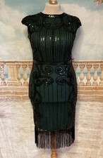 Flapper dress black for sale  BRISTOL