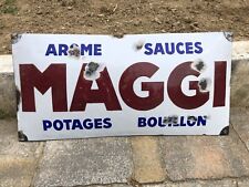 Plaque émaille maggi d'occasion  Menton