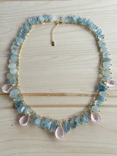Kette aquamarin rosenquarz gebraucht kaufen  Königswinter