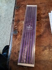 Purple taper candles for sale  MARKET RASEN