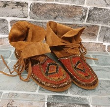 suede moccasin boots for sale  LEEDS