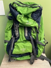 Mochila Deuter Fox 40 mochila caminhada acampamento azul marinho verde comprar usado  Enviando para Brazil