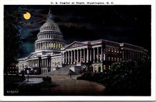 Washington capitol night usato  Spedire a Italy