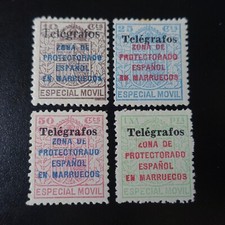 Maroc espagnol télégraphe d'occasion  Montpellier-