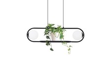 Używany, Lampa wisząca FINESTRA szklane klosze, funkcja kwietnika K-4961 Kaja Lighting na sprzedaż  PL