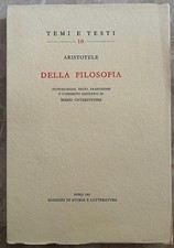 Aristotele della filosofia. usato  Italia