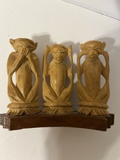 Wooden carved three for sale  Powder Springs