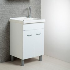 Meuble lavoir blanc d'occasion  Expédié en France