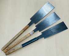 Usado, Serra manual japonesa vintage 3 conjuntos ferramenta lâmina de puxar carpintaria Nokogiri/cinzel g10 comprar usado  Enviando para Brazil
