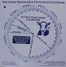 Cattle gestation calendar for sale  Oshkosh